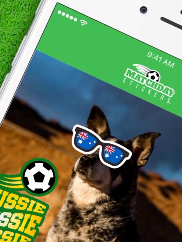 Matchday Stickers App Video